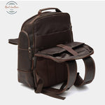 Genuine Leather 15.6 Large Capacity Vintage Backpack Backpacks