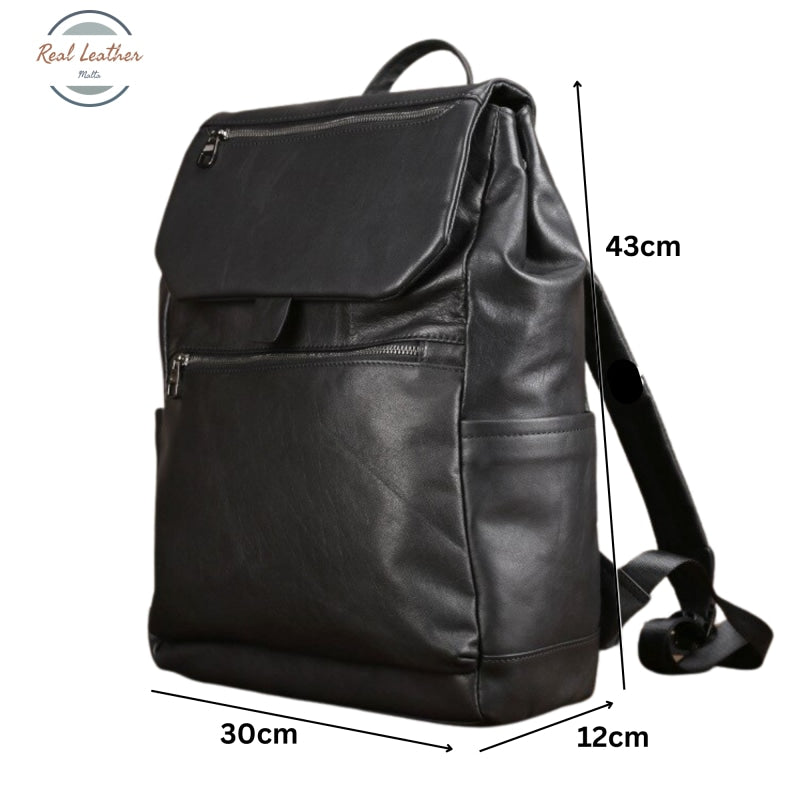 Genuine Leather 15 Inch Backpack For Men Backpacks