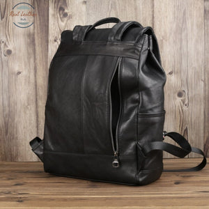 Genuine Leather 15 Inch Backpack For Men Backpacks