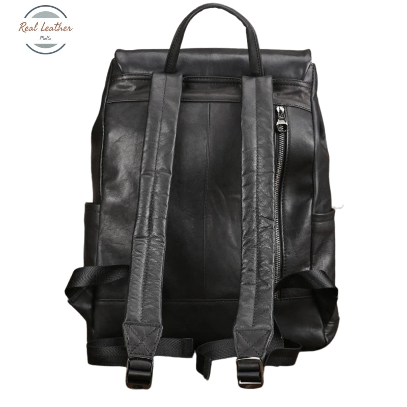 Genuine Leather 15 Inch Backpack For Men Backpacks