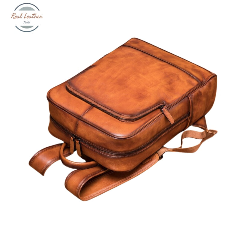 Genuine Leather 15-Inch Laptop Bag / Backpack