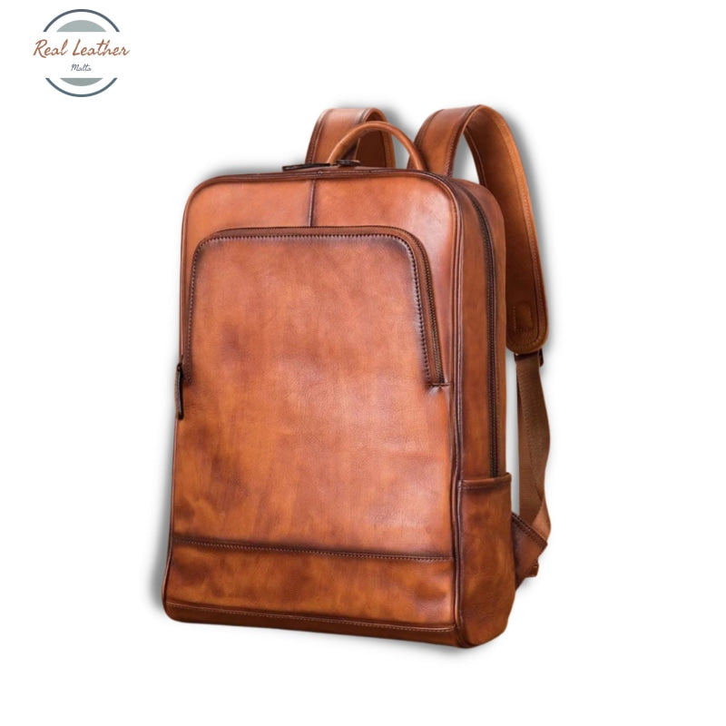 Genuine Leather 15-Inch Laptop Bag / Backpack