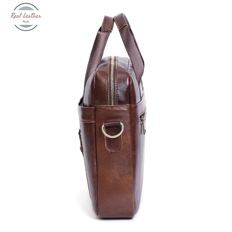 Genuine Leather 16 Inch Laptop Bag For Men Briefcases