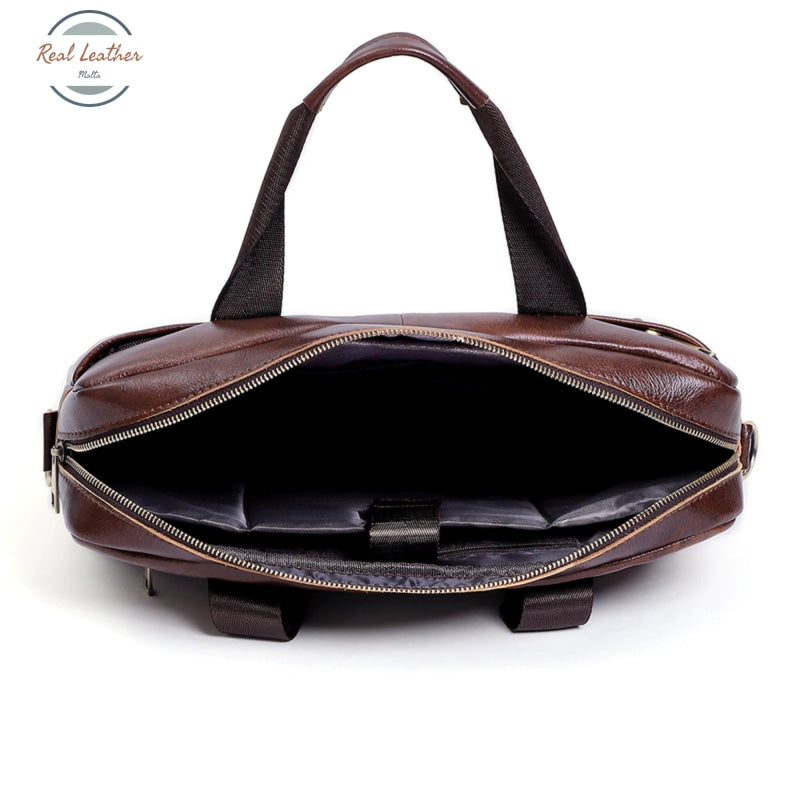 Genuine Leather 16 Inch Laptop Bag For Men Briefcases