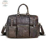 Genuine Leather 16 Men Laptop Bag Dark Brown2