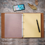 Genuine Leather A4 Size Classic Business Notebook