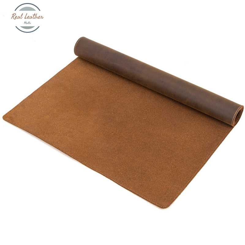 Genuine Leather Anti-Slip Mouse Pad For Computer 80X40 Cm