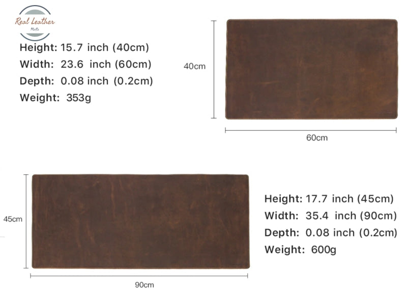 Genuine Leather Anti-Slip Mouse Pad For Computer