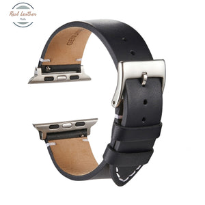 Genuine Leather Apple Watch Band Strap Black- S / 38Mm 40Mm 41Mm Bands