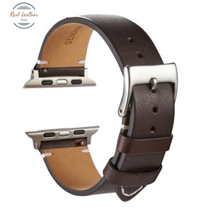 Genuine Leather Apple Watch Band Strap Dark Brown- S / 42Mm 44Mm 45Mm Bands