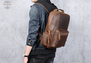 Genuine Leather Backpack Backpacks