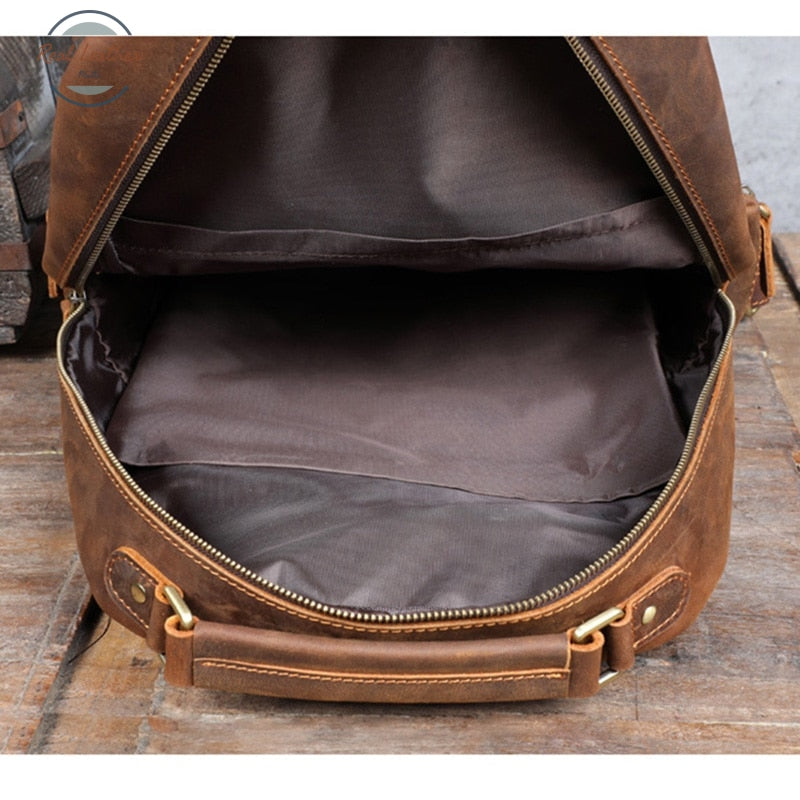 Genuine Leather Backpack Backpacks