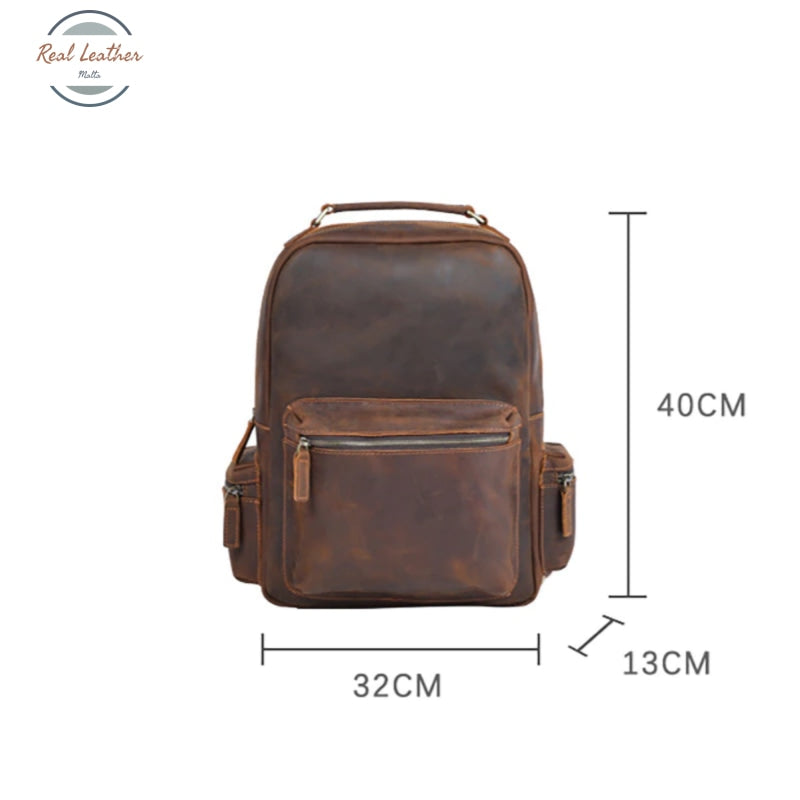 Genuine Leather Backpack Backpacks