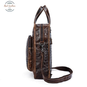 Genuine Leather Backpack - Crocodile Bags