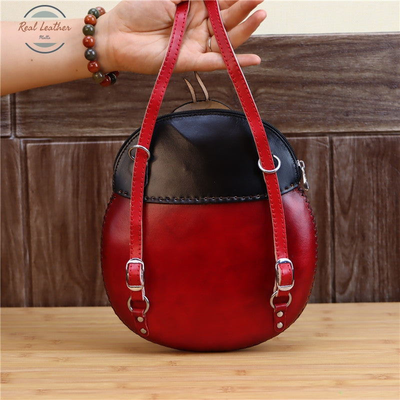 Genuine Leather Beetle Bag