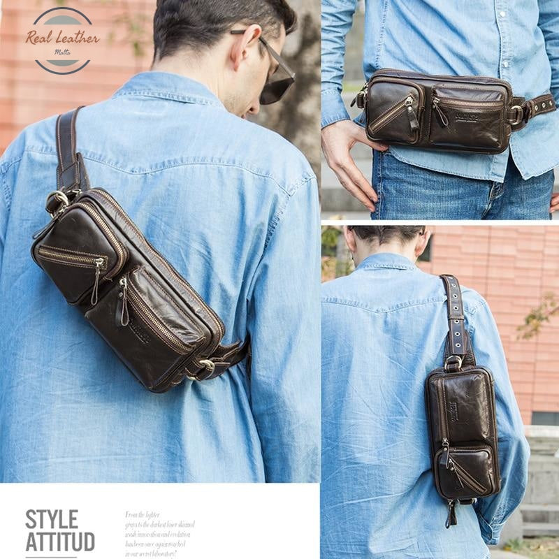 Genuine Leather Belt Bag Bags