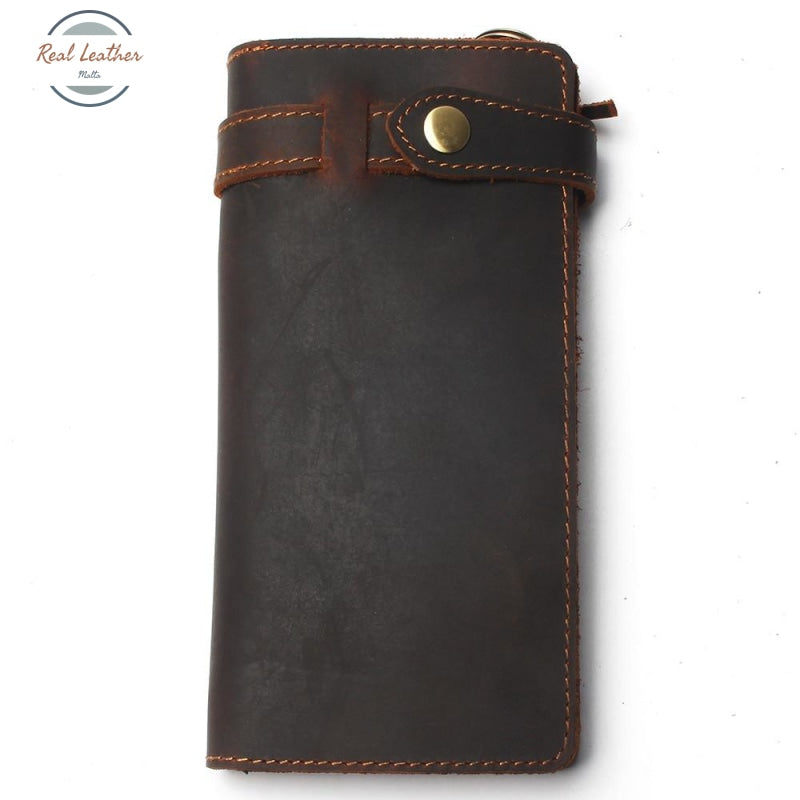 Genuine Leather Bi-Fold Clutch
