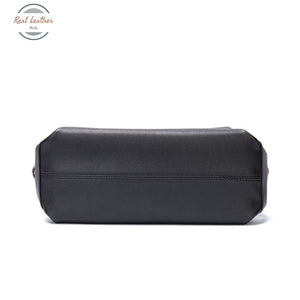 Genuine Leather Black Casual Crossbody Bag Bags