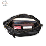 Genuine Leather Black Casual Shoulder Bag