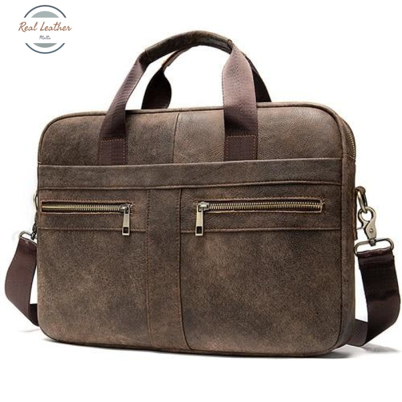 Genuine Leather Briefcase / Messenger Bag 2019Be4Moshacoffee China Bags