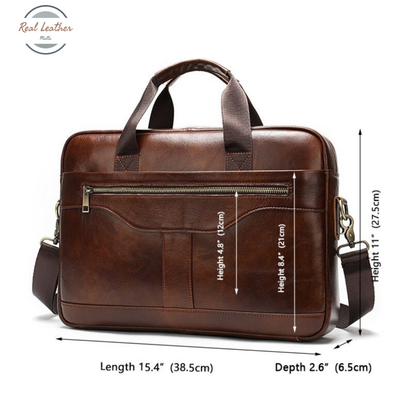 Genuine Leather Business Briefcase / Laptop Bag Bags