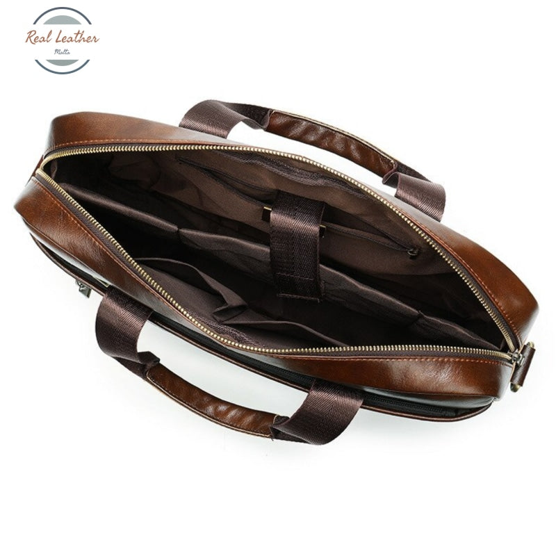 Genuine Leather Business Briefcase / Laptop Bag Bags