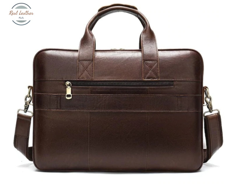 Genuine Leather Laptop Bag For 15.6 Inch