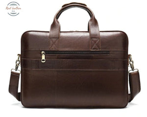 Genuine Leather Laptop Bag For 15.6 Inch