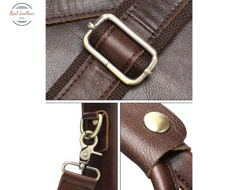 Genuine Leather Laptop Bag For 15.6 Inch
