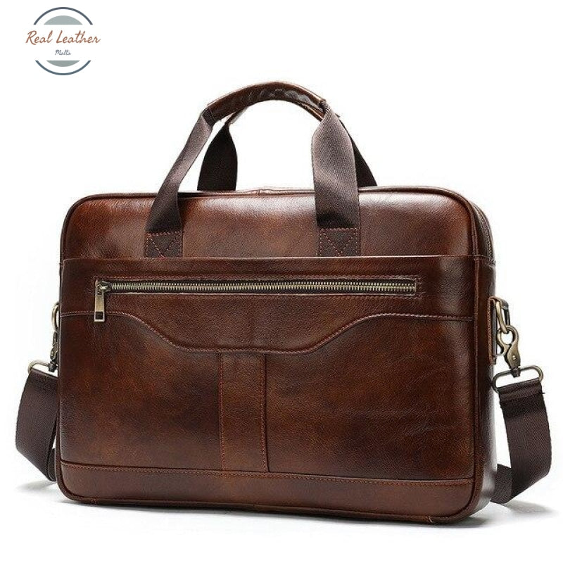 Genuine Leather Briefcase / Laptop Bag Coffee Bags