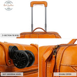 Genuine Leather Cabin Size Luggage Bag & Bags