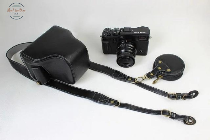 Genuine Leather Camera Case Black Case