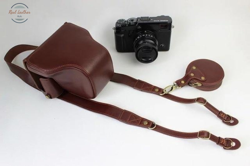 Genuine Leather Camera Case Coffee Case