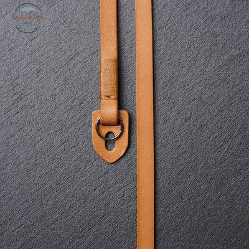 Genuine Leather Camera Strap Yellow