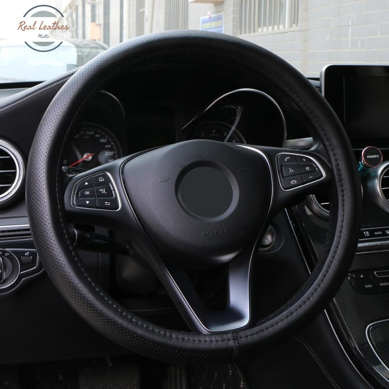 Genuine Leather Car Steering Wheel Cover Wheel