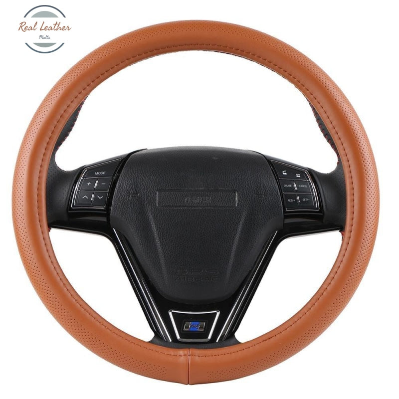 Genuine Leather Car Steering Wheel Cover Wheel