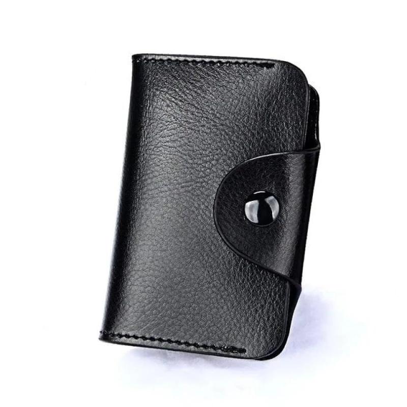 Genuine Leather Card Holder / Wallet Black Wallets