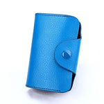 Genuine Leather Card Holder / Wallet Blue Wallets