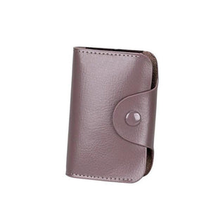 Genuine Leather Card Holder / Wallet Deep Pink Wallets