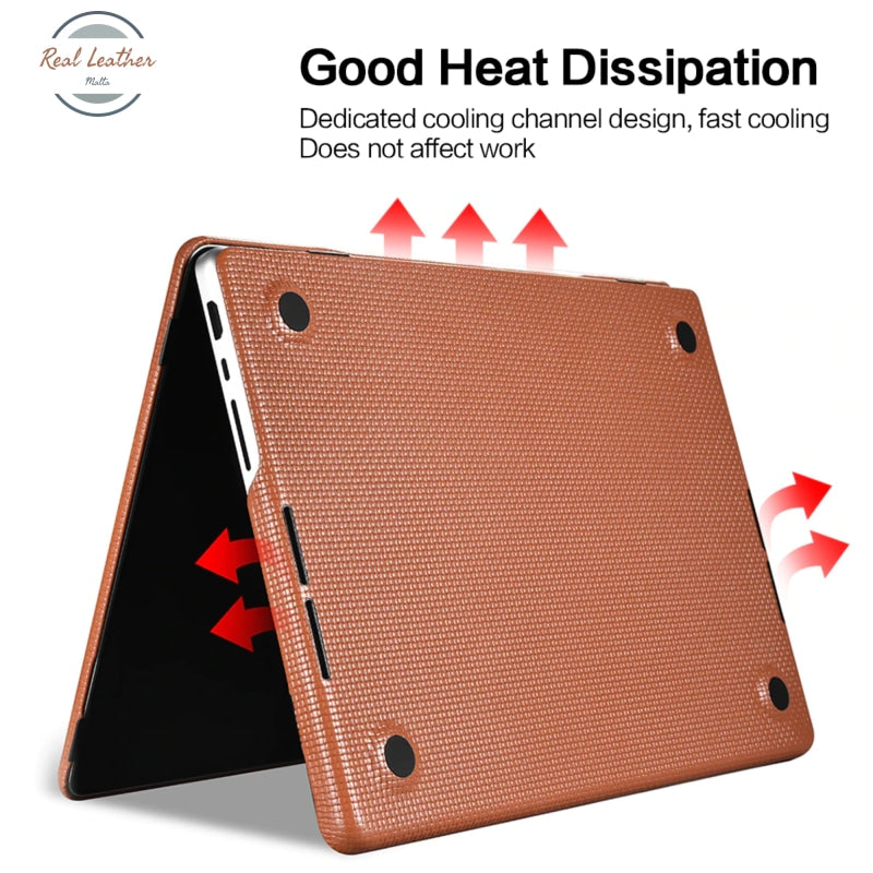 Genuine Leather Case For Macbook Air Pro