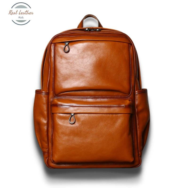 Genuine Leather Casual Backpack