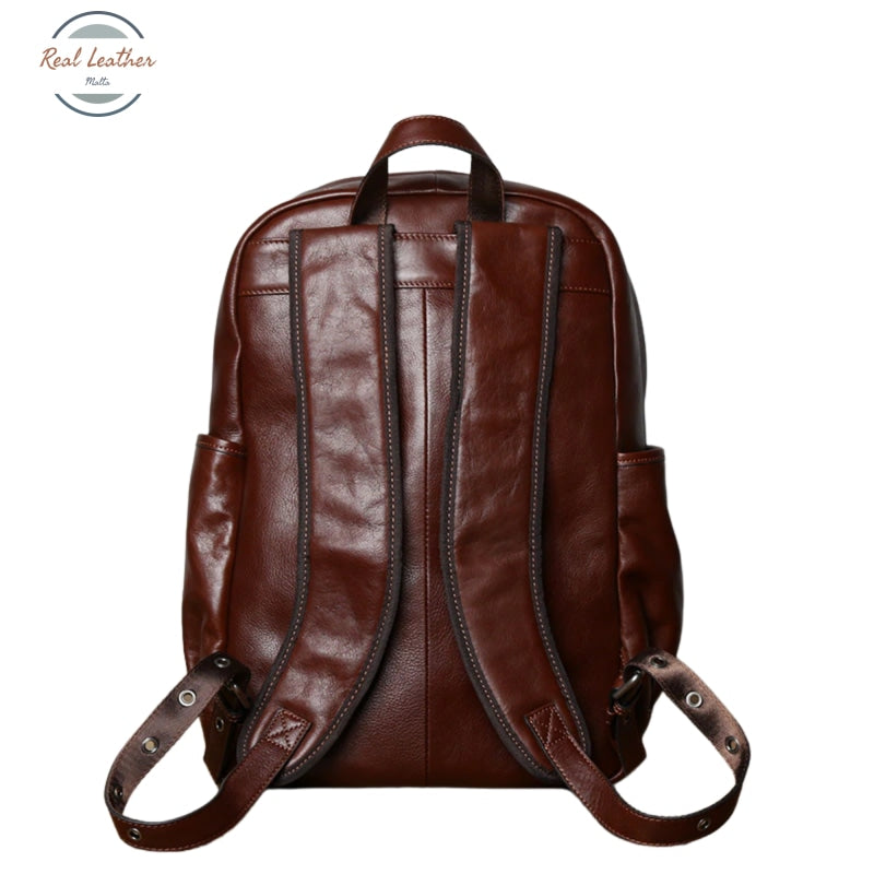 Genuine Leather Casual Backpack