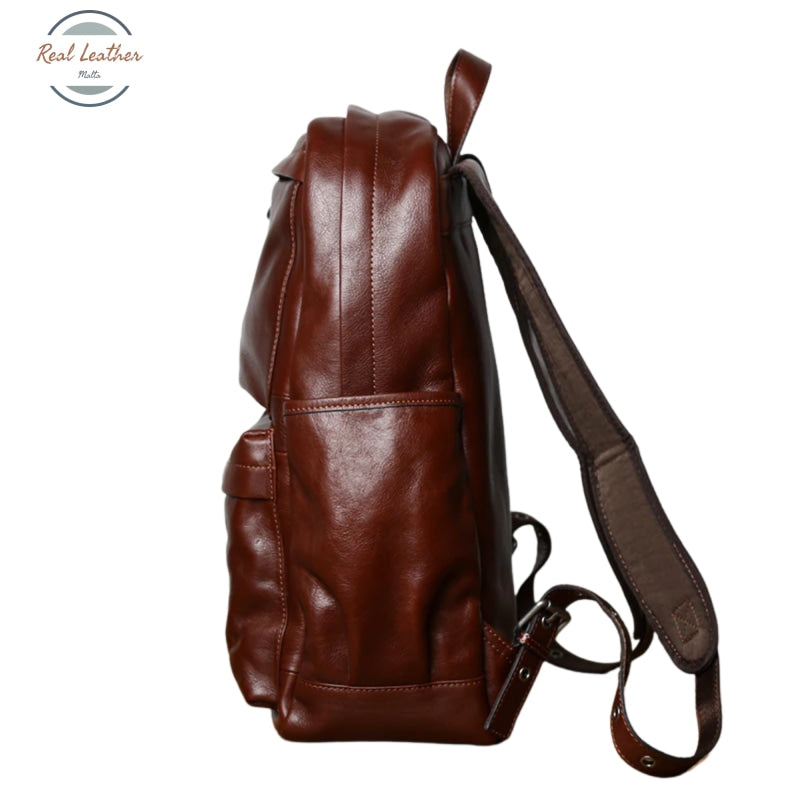 Genuine Leather Casual Backpack