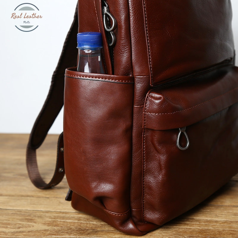 Genuine Leather Casual Backpack
