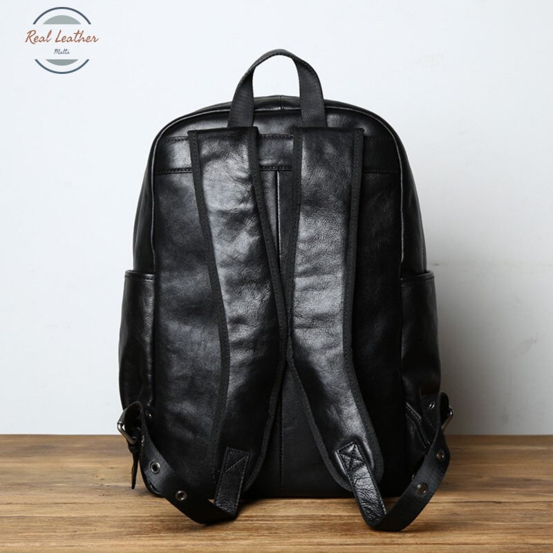 Genuine Leather Casual Backpack