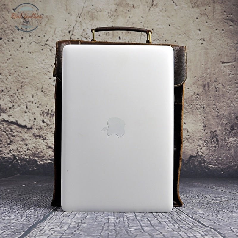 Genuine Leather Casual Convertible Backpack