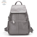 Genuine Leather Casual Daily Backpack Bronze
