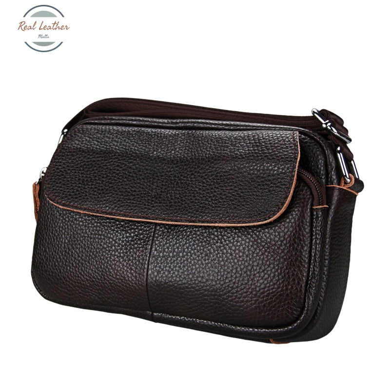 Genuine Leather Casual Shoulder Bag