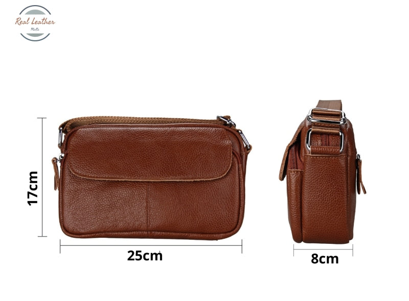 Genuine Leather Casual Shoulder Bag