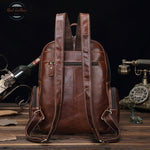 Genuine Leather Casual Vintage Look Backpack Backpacks